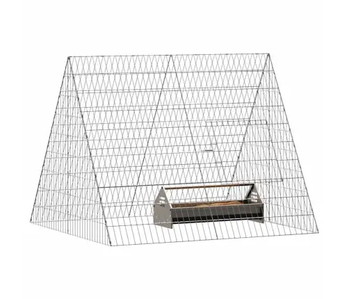 Kanakpuur Hõbedane 110 X 100 X 85 Cm Tsinkteras