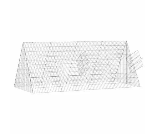 Vištų Narvas Sidabro 215 X 100 X 85 Cm Cinkuota Plienas