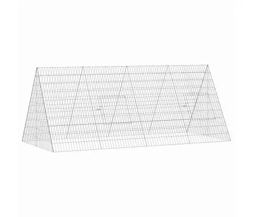 Vištų Narvas Sidabro 215 X 100 X 85 Cm Cinkuota Plienas