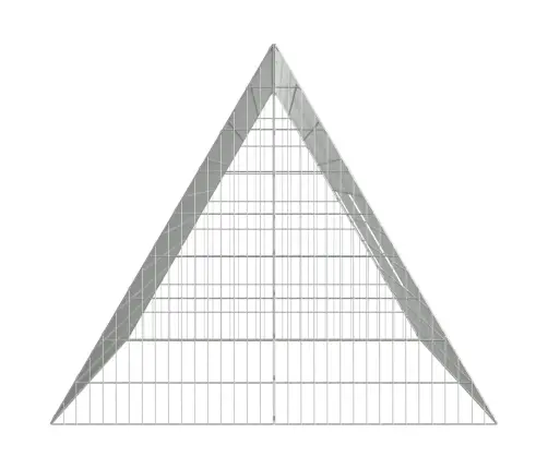 Vištų Narvas Sidabro 215 X 100 X 85 Cm Cinkuota Plienas