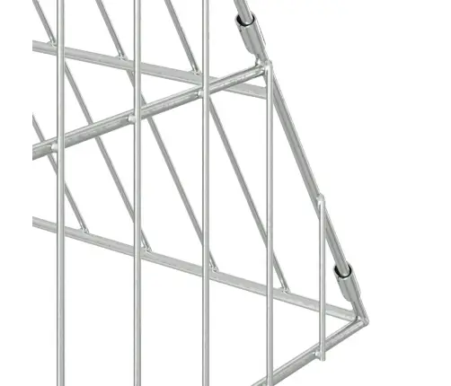 Kanakpuur Hõbedane 430 X 100 X 85 Cm Tsinkteras