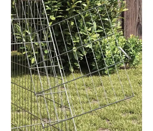 Kanakpuur Hõbedane 430 X 100 X 85 Cm Tsinkteras