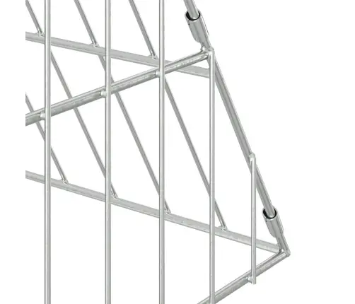 Kanakpuur Hõbedane 650 X 100 X 85 Cm Tsinkteras