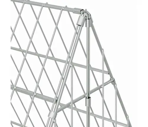 Kanakpuur Hõbedane 650 X 100 X 85 Cm Tsinkteras