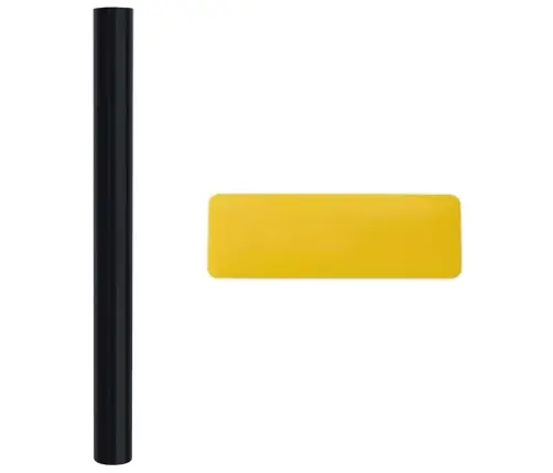 Statiskā Logu Plēve Melna 45 X 1000 Cm Pvc Vidaxl