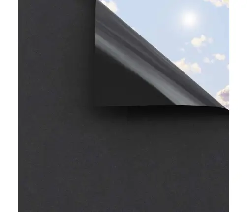 Statiskā Logu Plēve Melna 90 X 1000 Cm Pvc Vidaxl