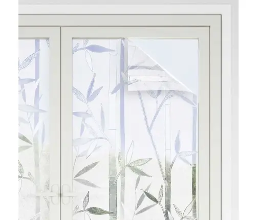 Statiskā Logu Plēve Bambusa Raksts 45 X 500 Cm Pvc Vidaxl