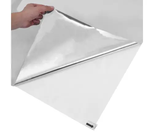 Statinė Atspindinti Saulės Langų Plėvelė Sidabro 60 X 2000 Cm