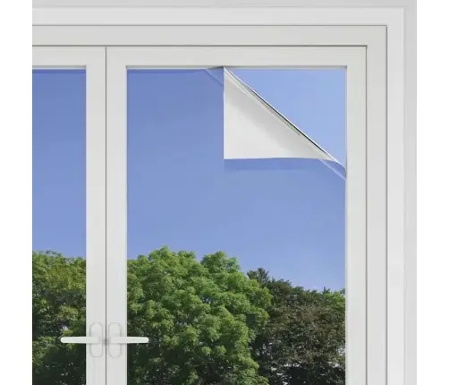 Statinė Atspindinti Saulės Langų Plėvelė Sidabro 90 X 500 Cm