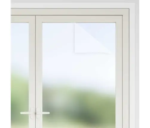 Pašlīmējoša Logu Plēve Frosted Balts 45 X 500 Cm Pvc Vidaxl