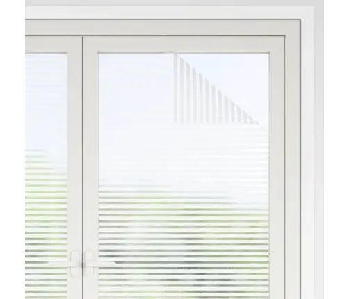 Pašlīmējoša Logu Plēve Matētas Svītras 45 X 1000 Cm Pvc Vidaxl