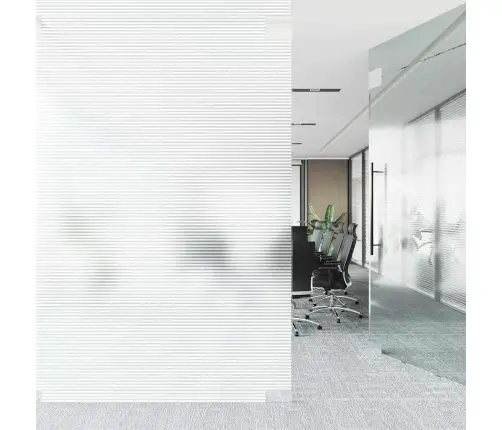 Pašlīmējoša Logu Plēve Matētas Svītras 60 X 2000 Cm Pvc Vidaxl