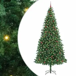 Tehisjõulupuu Roheline 300 Cm Pvc, Metall Ja Plastik