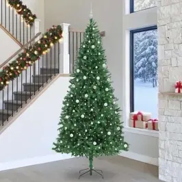 Dirbtinė Kalėdų Eglutė Žalia 300 Cm Pvc Ir Metalas Ir Plastikas
