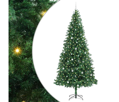 Tehisjõulupuu Roheline 300 Cm Pvc, Metall Ja Plastik