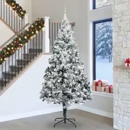 Jõulupuu Koos 300 Led-Iga Koos Alusega Valge 300 Cm Pvc