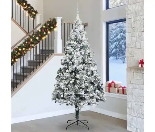 Ziemassvētku Eglīte Balts 300 Cm Pvc Vidaxl