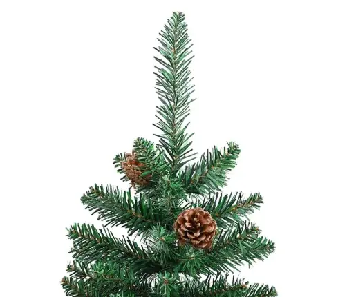 Tievā Ziemassvētku Egle Zaļa 150 Cm Pvc Un Cietā Priedes Koks Vidaxl