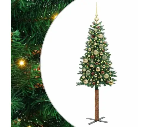 Tievā Ziemassvētku Egle Zaļa 150 Cm Pvc Un Cietā Priedes Koks Vidaxl Tievā Ziemassvētku Egle Zaļa 150 Cm Pvc Un Cietā Priedes Koks Vidaxl