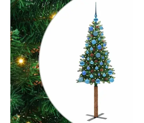 Peen Jõulupuu Koos Alusega Roheline 150 Cm Pvc Ja Tahke Mänd