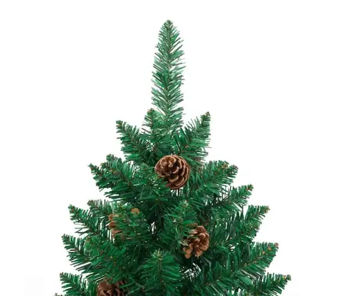 Tievā Ziemassvētku Egle Su 300 Led Ar Statīvu Zaļa 180 Cm Pvc Vidaxl