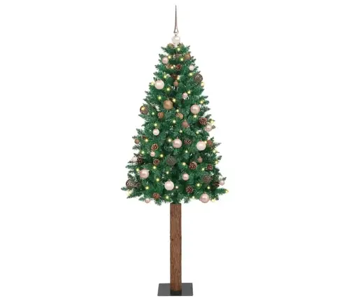 Tievā Ziemassvētku Egle Su 300 Led Zaļa 77 X 77 X 210 Cm Pvc Vidaxl