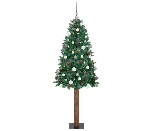 Tievā Ziemassvētku Egle Zaļa 77 X 77 X 210 Cm Pvc Vidaxl