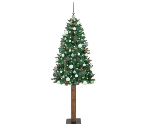 Tievā Ziemassvētku Egle Zaļa 77 X 77 X 210 Cm Pvc Vidaxl