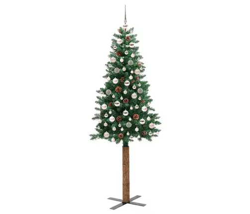 Tievā Ziemassvētku Egle Zaļa 210 Cm Pvc Vidaxl
