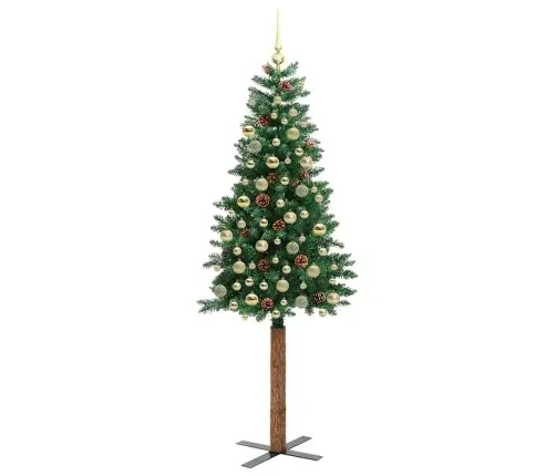 Lieknas Kalėdų Eglutė Žalia 210 Cm Pvc Ir Kietasis Pušų Medis
