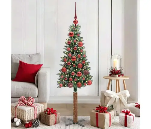 Lieknas Kalėdų Eglutė Žalia 150 Cm Pvc Ir Kietasis Pušų Medis