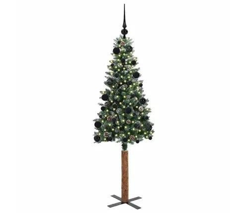 Tievā Ziemassvētku Egle Su 150 Led Zaļš Un Balts 150 Cm Vidaxl