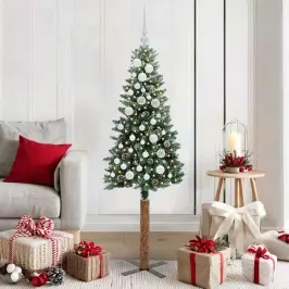 Lieknas Kalėdų Eglutė Su 150 Led S Stovu Žalia Ir Balta 150 Cm