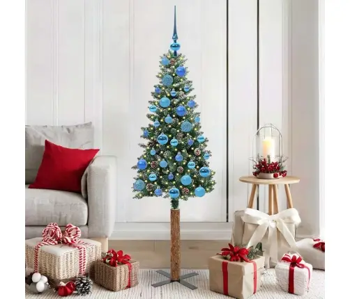 Tievā Ziemassvētku Egle Su 150 Led Zaļš Un Balts 150 Cm Vidaxl