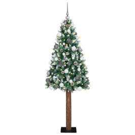 Tievā Ziemassvētku Egle Su 300 Led Zaļš Un Balts 180 Cm Vidaxl