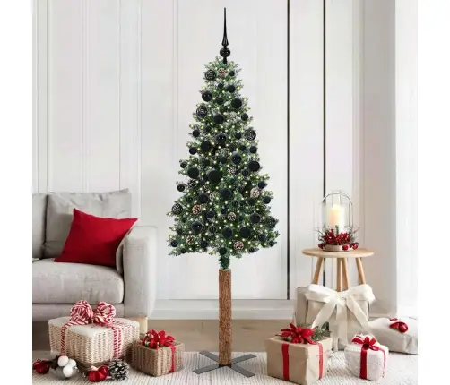 Lieknas Kalėdų Eglutė Su 300 Led S Stovu Žalia Ir Balta 180 Cm