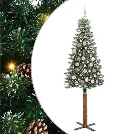 Peen Jõulupuu Roheline Ja Valge 180 Cm Pvc Ja Tahke Mänd