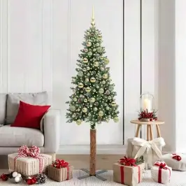 Lieknas Kalėdų Eglutė Su 300 Led S Stovu Žalia Ir Balta 180 Cm