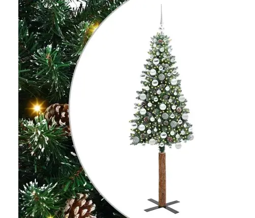 Lieknas Kalėdų Eglutė Su 300 Led S Stovu Žalia Ir Balta 180 Cm