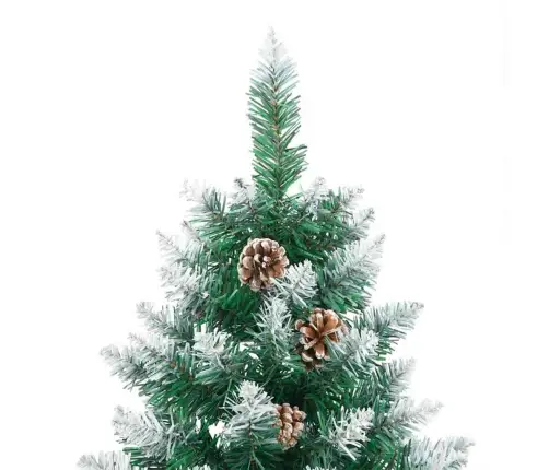 Tievā Ziemassvētku Egle Zaļa 77 X 77 X 210 Cm Pvc Vidaxl