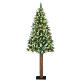 Tievā Ziemassvētku Egle Su 300 Led Zaļš Un Balts 210 Cm Vidaxl