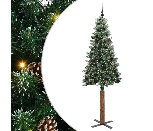 Tievā Ziemassvētku Egle Su 300 Led Zaļš Un Balts 210 Cm Vidaxl