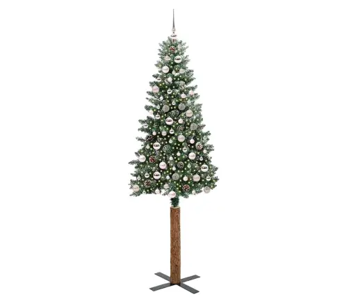 Tievā Ziemassvētku Egle Su 300 Led Zaļš Un Balts 210 Cm Vidaxl