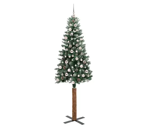 Tievā Ziemassvētku Egle Su 300 Led Zaļš Un Balts 210 Cm Vidaxl