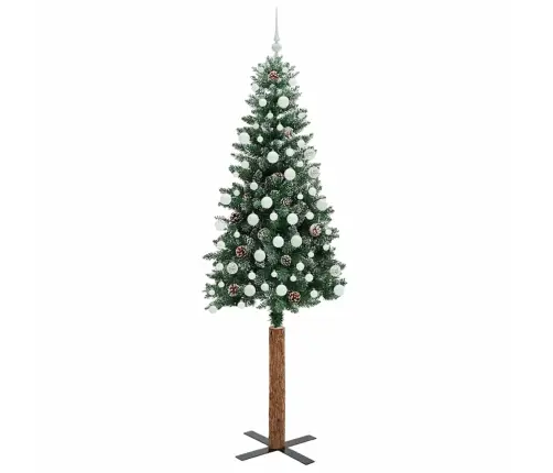 Tievā Ziemassvētku Egle Su 300 Led Zaļš Un Balts 210 Cm Vidaxl Tievā Ziemassvētku Egle Su 300 Led Zaļš Un Balts 210 Cm Vidaxl