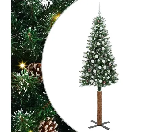 Tievā Ziemassvētku Egle Su 300 Led Zaļš Un Balts 210 Cm Vidaxl Tievā Ziemassvētku Egle Su 300 Led Zaļš Un Balts 210 Cm Vidaxl