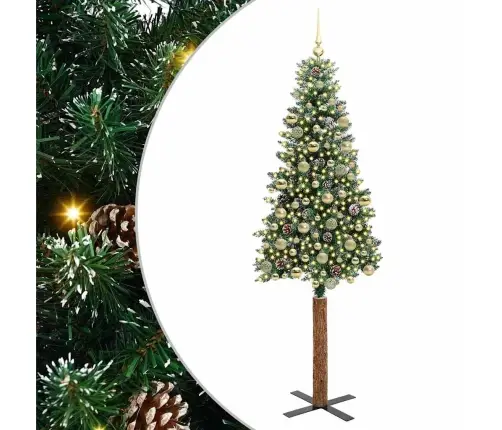 Tievā Ziemassvētku Egle Su 300 Led Zaļš Un Balts 210 Cm Vidaxl