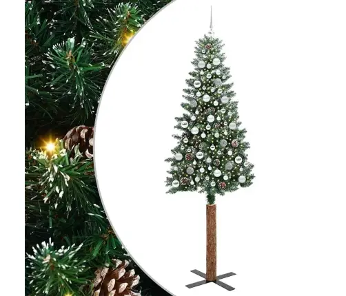 Tievā Ziemassvētku Egle Su 300 Led Zaļš Un Balts 210 Cm Vidaxl