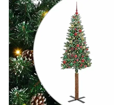 Tievā Ziemassvētku Egle Su 300 Led Zaļš Un Balts 210 Cm Vidaxl Tievā Ziemassvētku Egle Su 300 Led Zaļš Un Balts 210 Cm Vidaxl