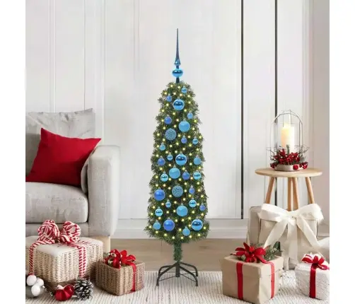 Mākslīgā Ziemassvētku Eglīte With Leds Zaļa 120 Cm Pvc Vidaxl